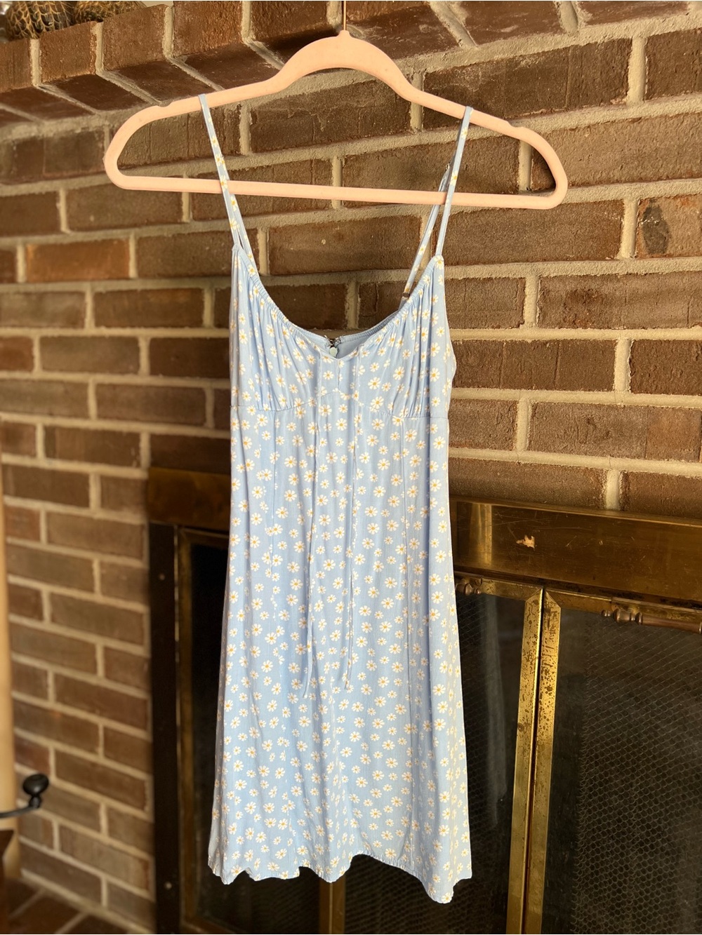Aeropostale Light Blue Floral mini sun dress